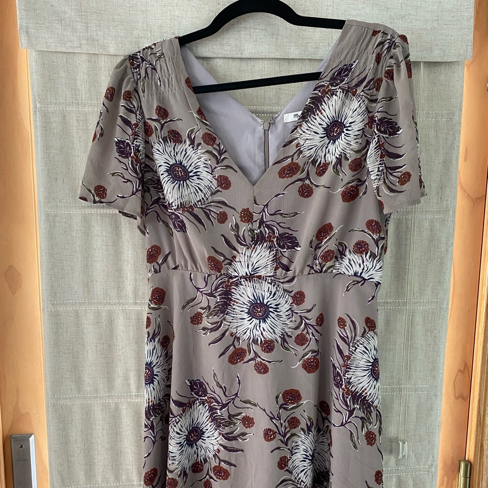 Madewell Purple Floral Dress